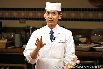 Chef Takahashi before demonstration