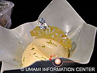 Tropical Fruits and Parmigiano‐Reggiano cream by Keiko Nagae