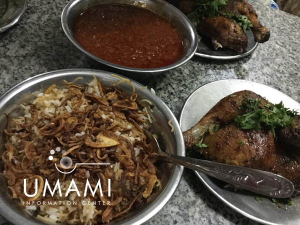 Koshari, Egypt's national dish People eat it with a large amount of tomato sauce.